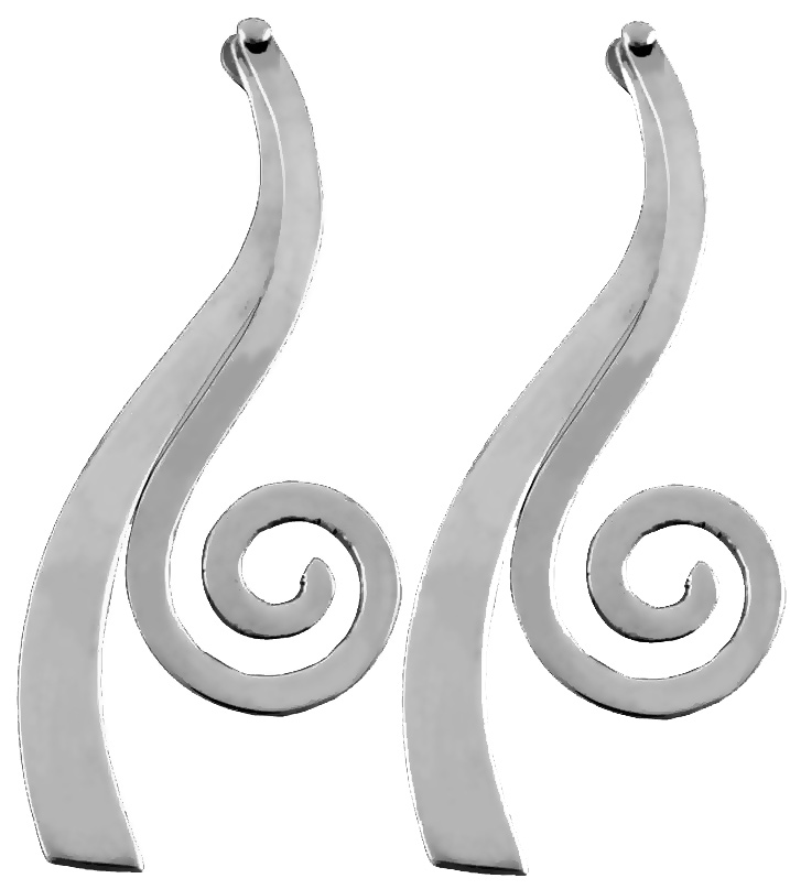 Silver Earrings Air